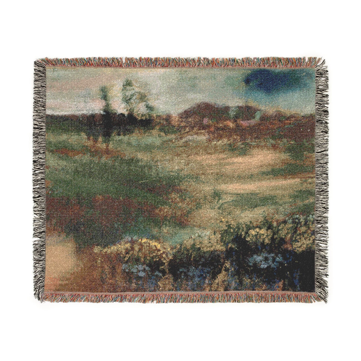 Landscape with Smokestacks - Hilaire Germain Edgar Degas Tapestry Blanket