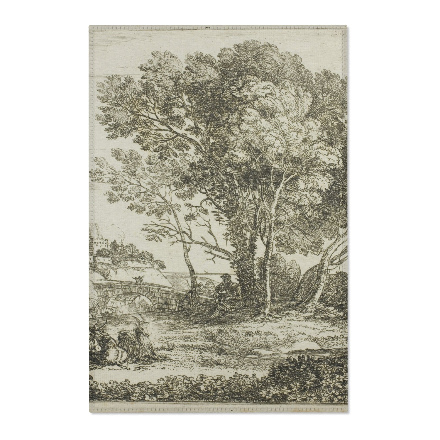 The Goatherd - Claude Lorrain Area Rug