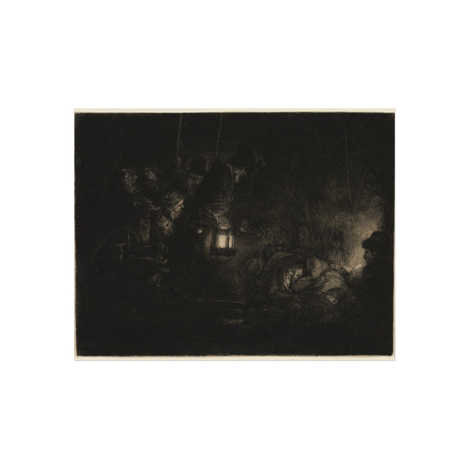 Rembrandt van Rijn - The Adoration of the Shepherds A Night Piece | Fine Art Poster