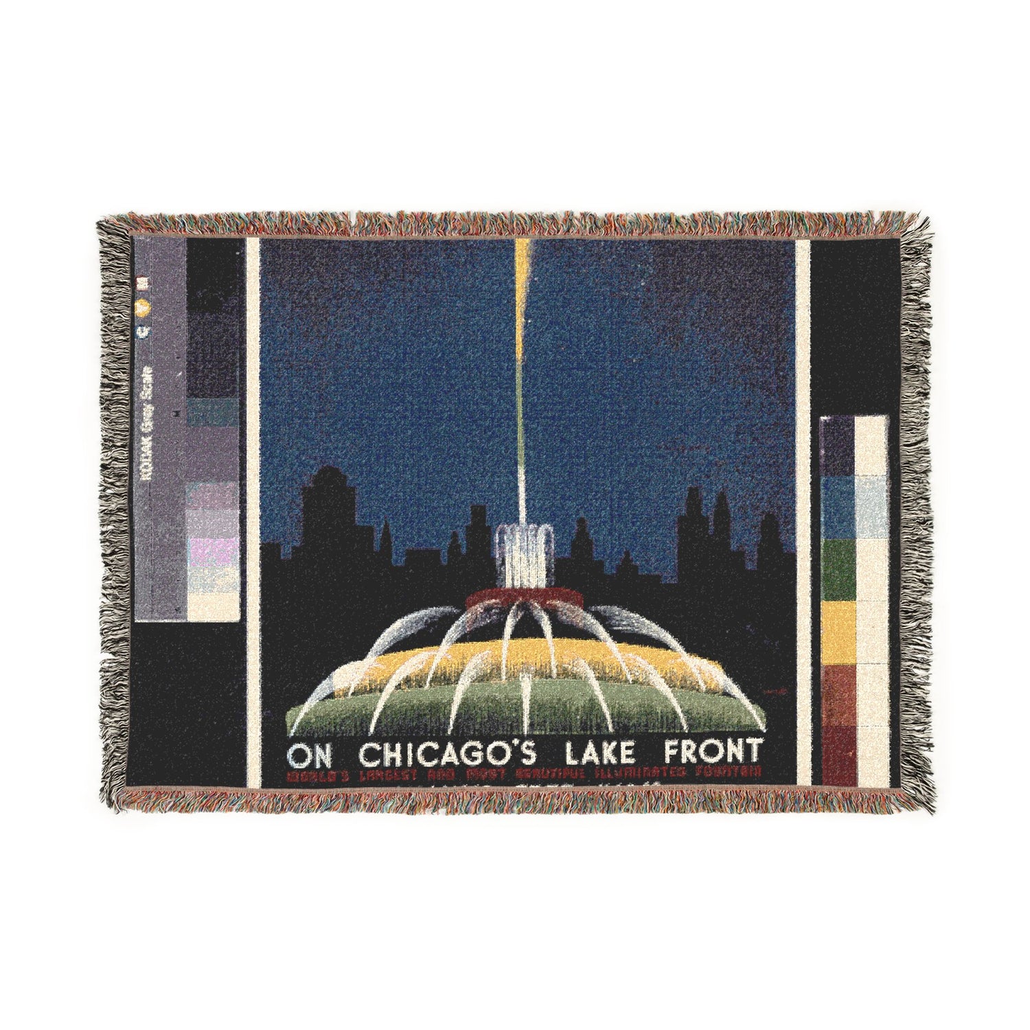 Buckingham Fountain Chicago Tapestry Blanket