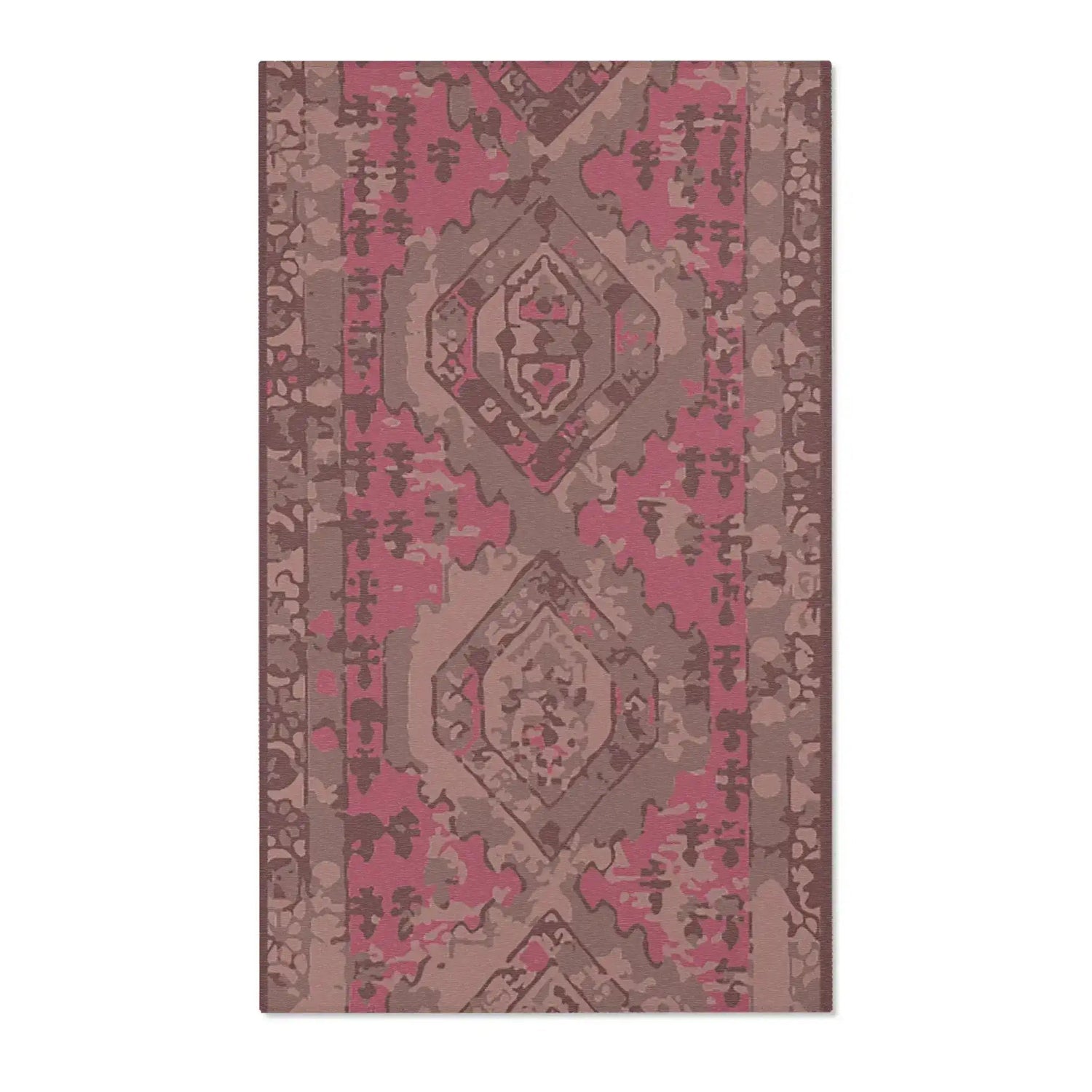 Bohemian Diamond Medallion Accent Rug