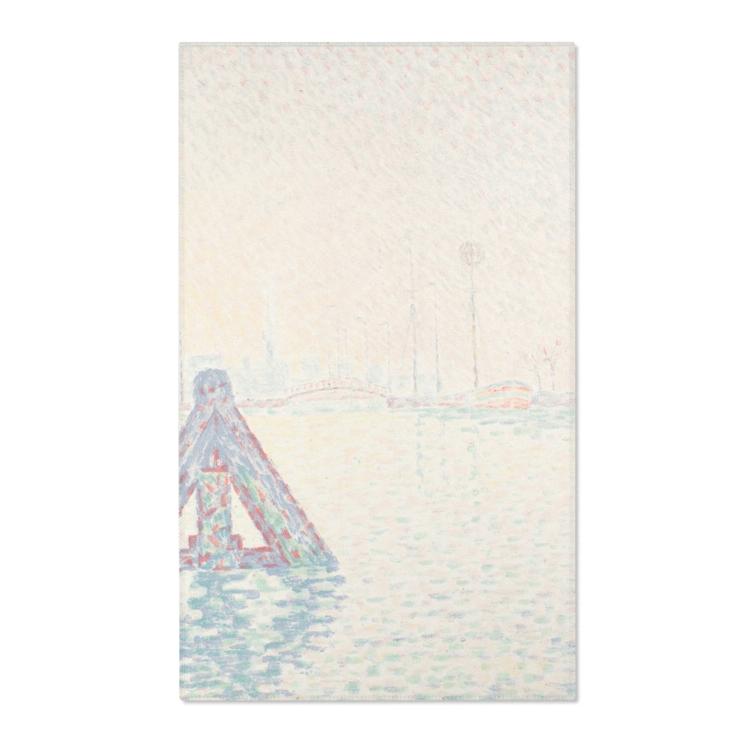 In Holland—The Buoy - Paul Signac Area Rug