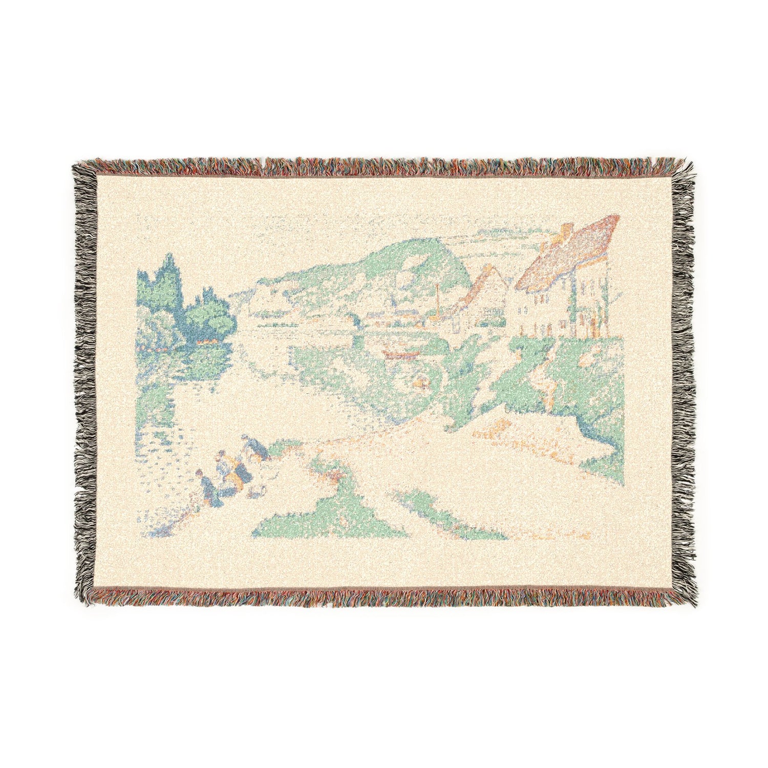 The Andelys - Paul Signac Tapestry Blanket