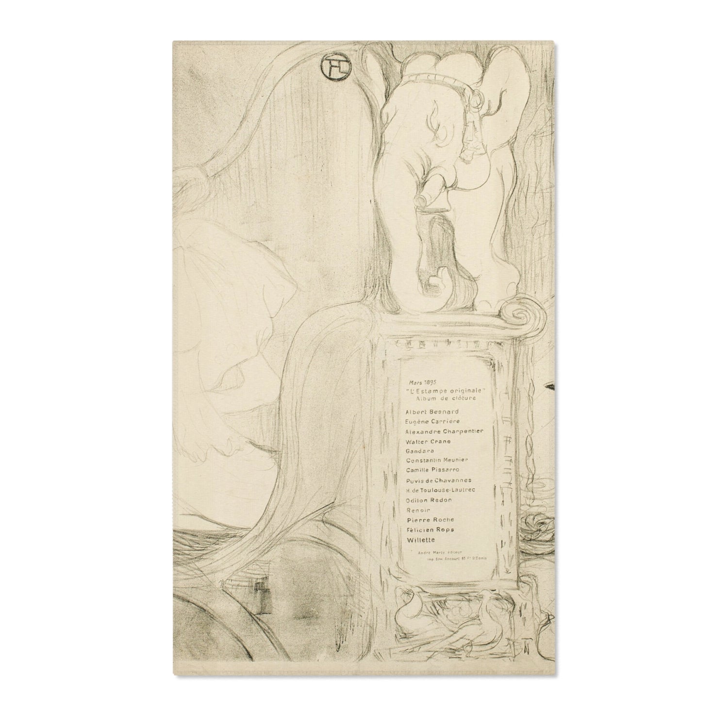 Cover for L'Estampe Originale - Henri de Toulouse-Lautrec Area Rug
