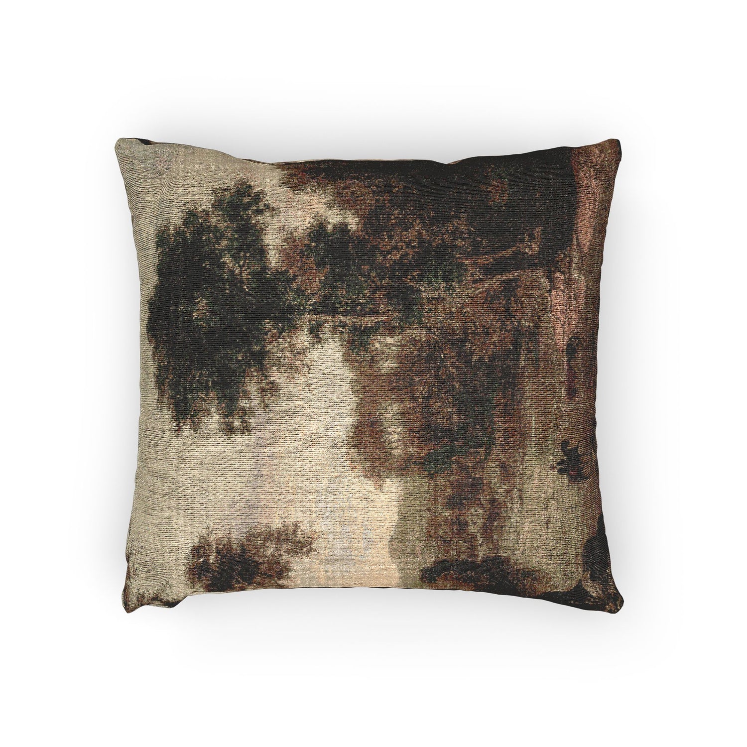 George Inness - Crossing the Ford | Woven Pillow