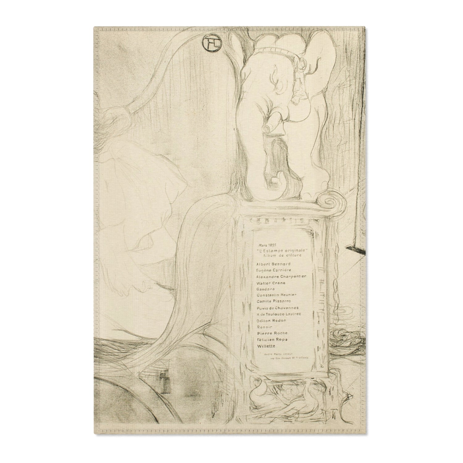 Cover for L'Estampe Originale - Henri de Toulouse-Lautrec Area Rug