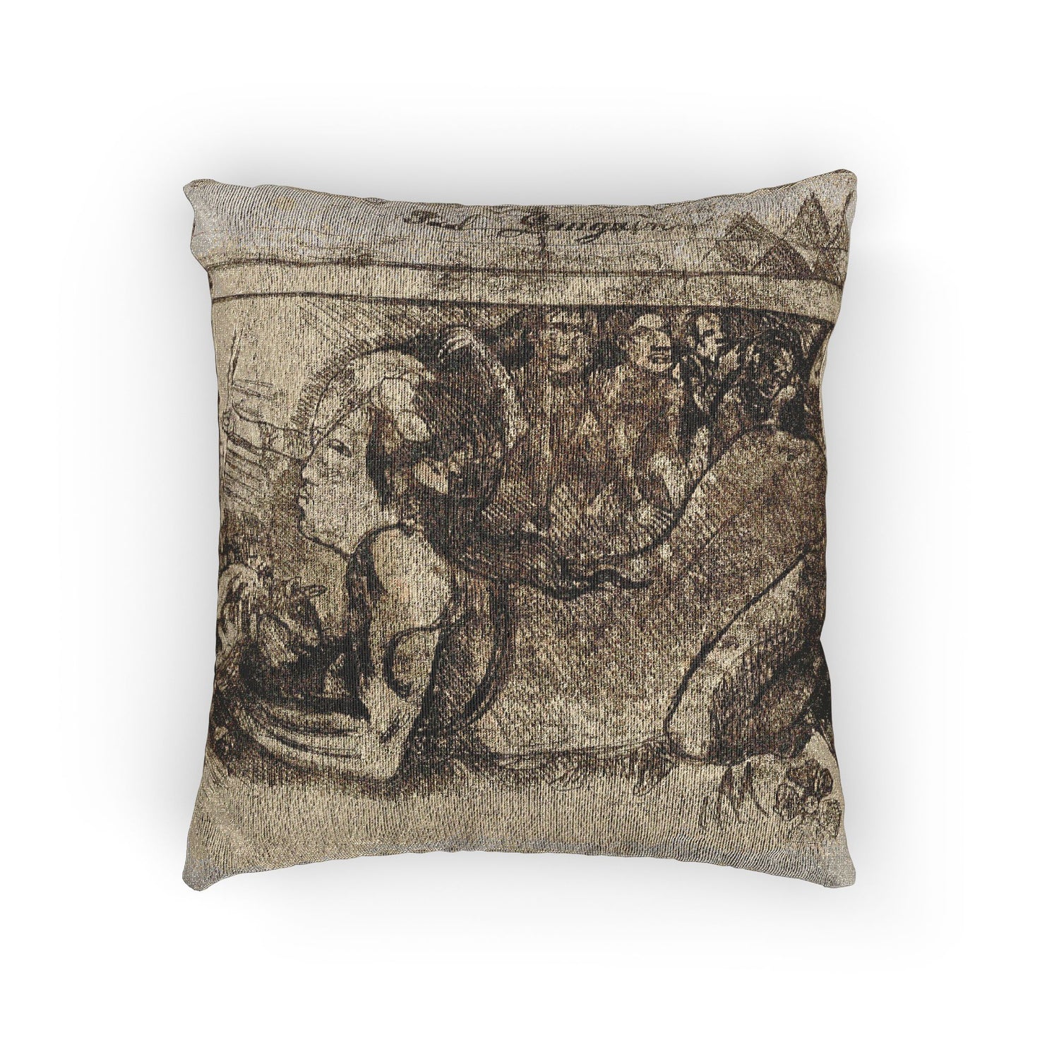 Paul Gauguin - Woman with a Cat | Woven Pillow