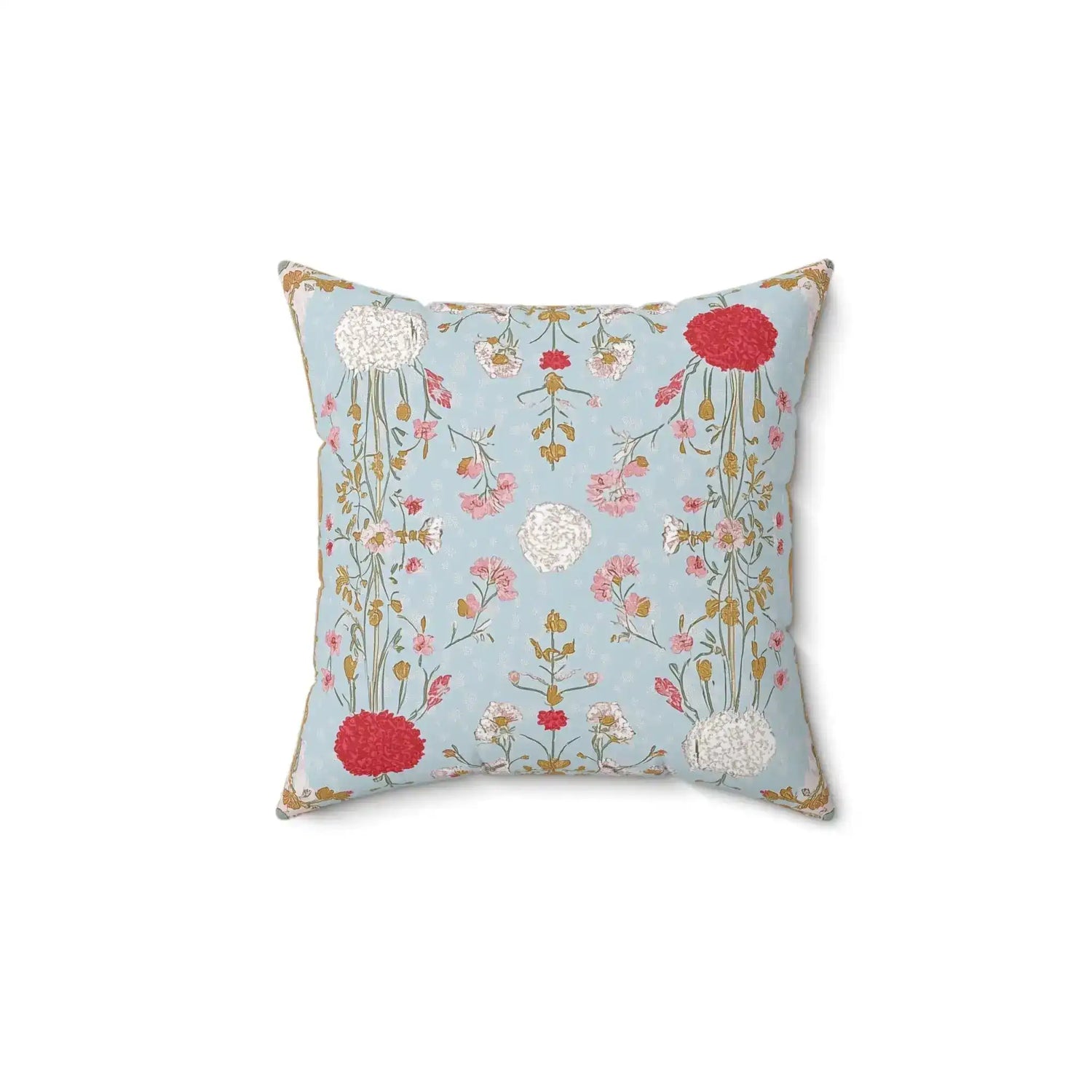 Cottage Garden Medallion Throw Pillow
