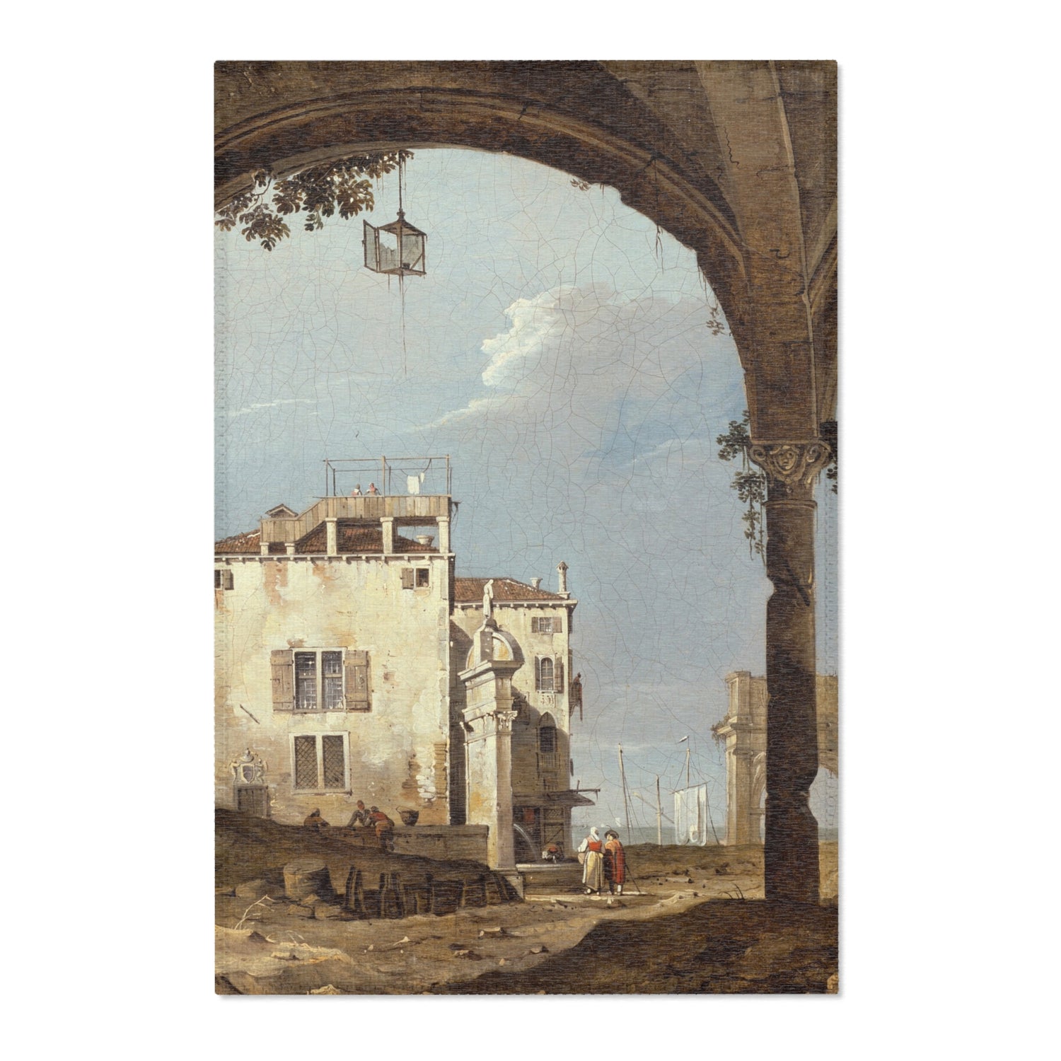 Portico with a Lantern - Canaletto Area Rug
