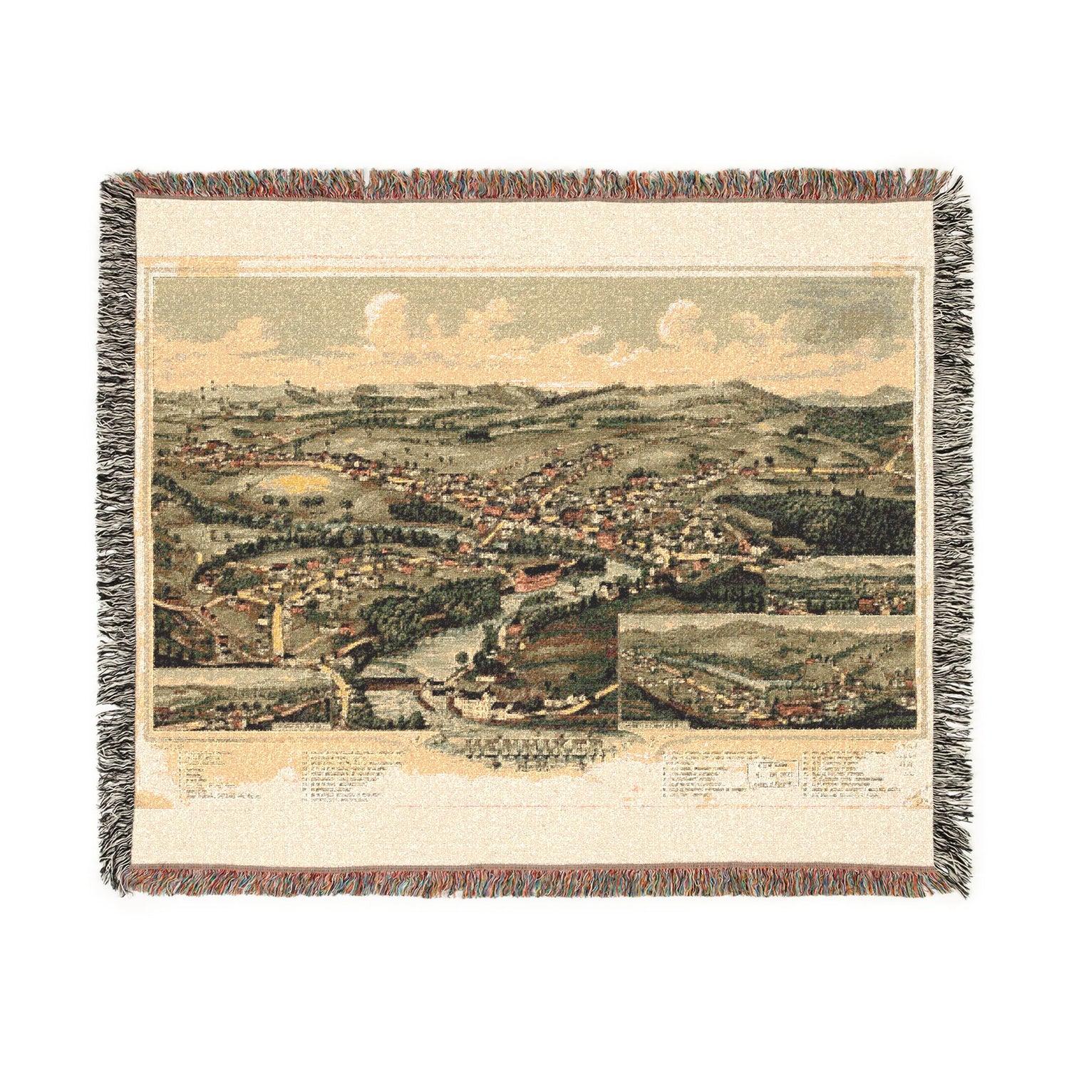 Henniker, N.H. Woven Throw Blanket