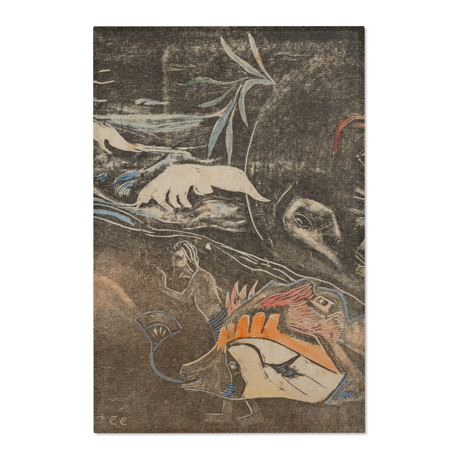 The Universe Is Being Created - Paul Gauguin Area Rug