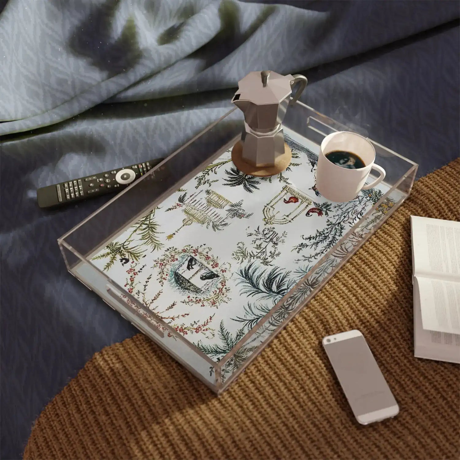 Botanical Birdcage Garden Serving Tray