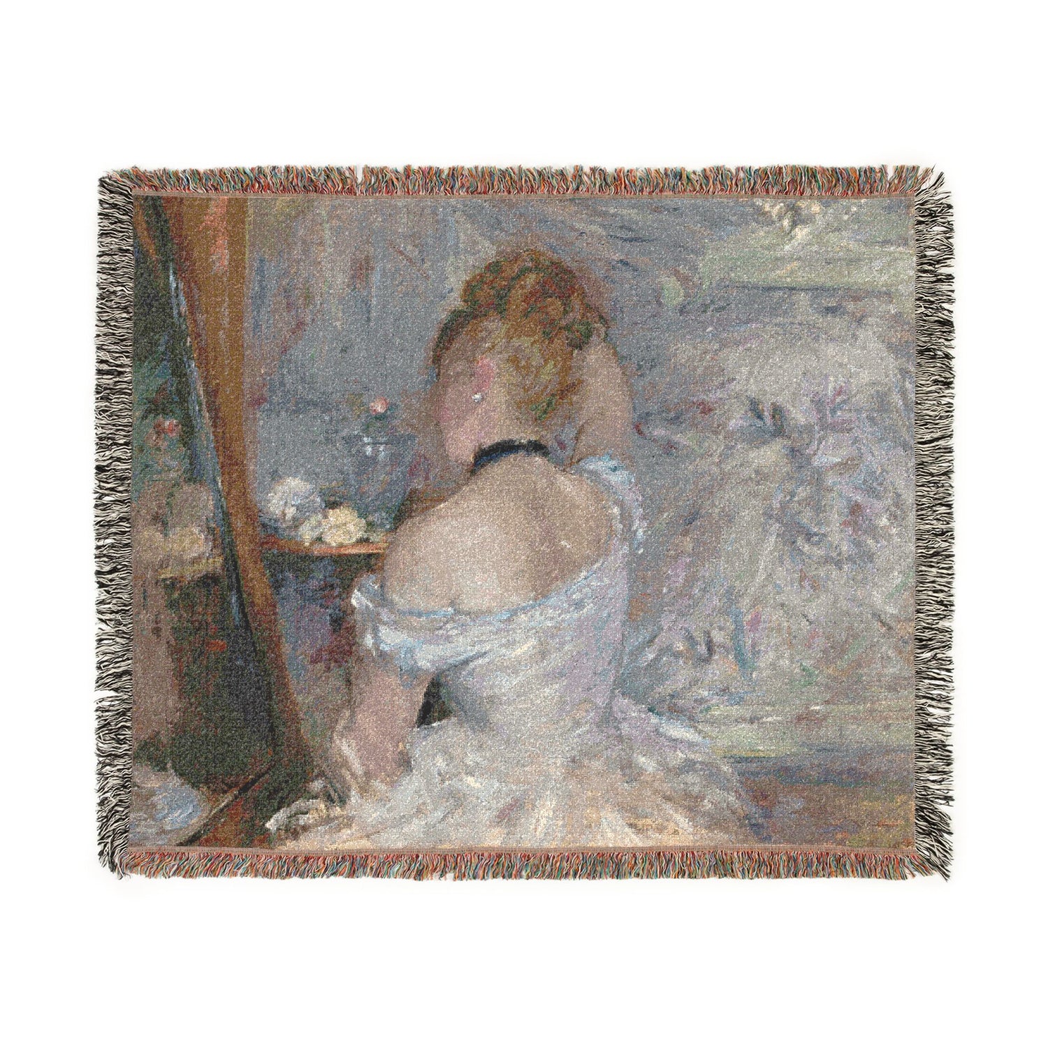 Woman at Her Toilette - Berthe Morisot Tapestry Blanket