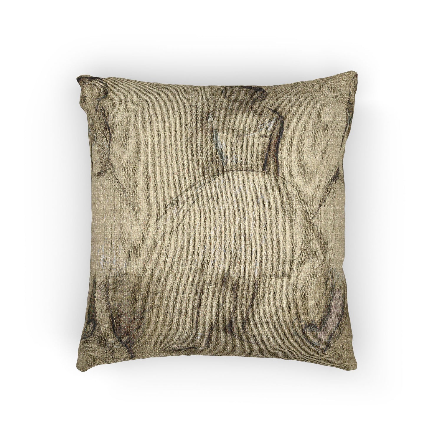Hilaire Germain Edgar Degas - Three Studies of a Dancer in Fourth Position | Woven Pillow