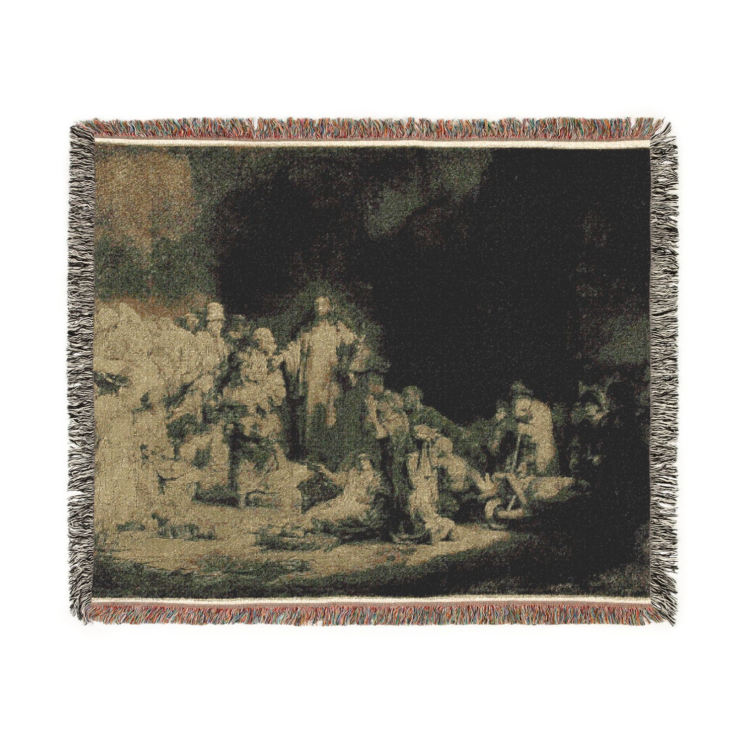 The Hundred Guilder Print - Rembrandt van Rijn Tapestry Blanket
