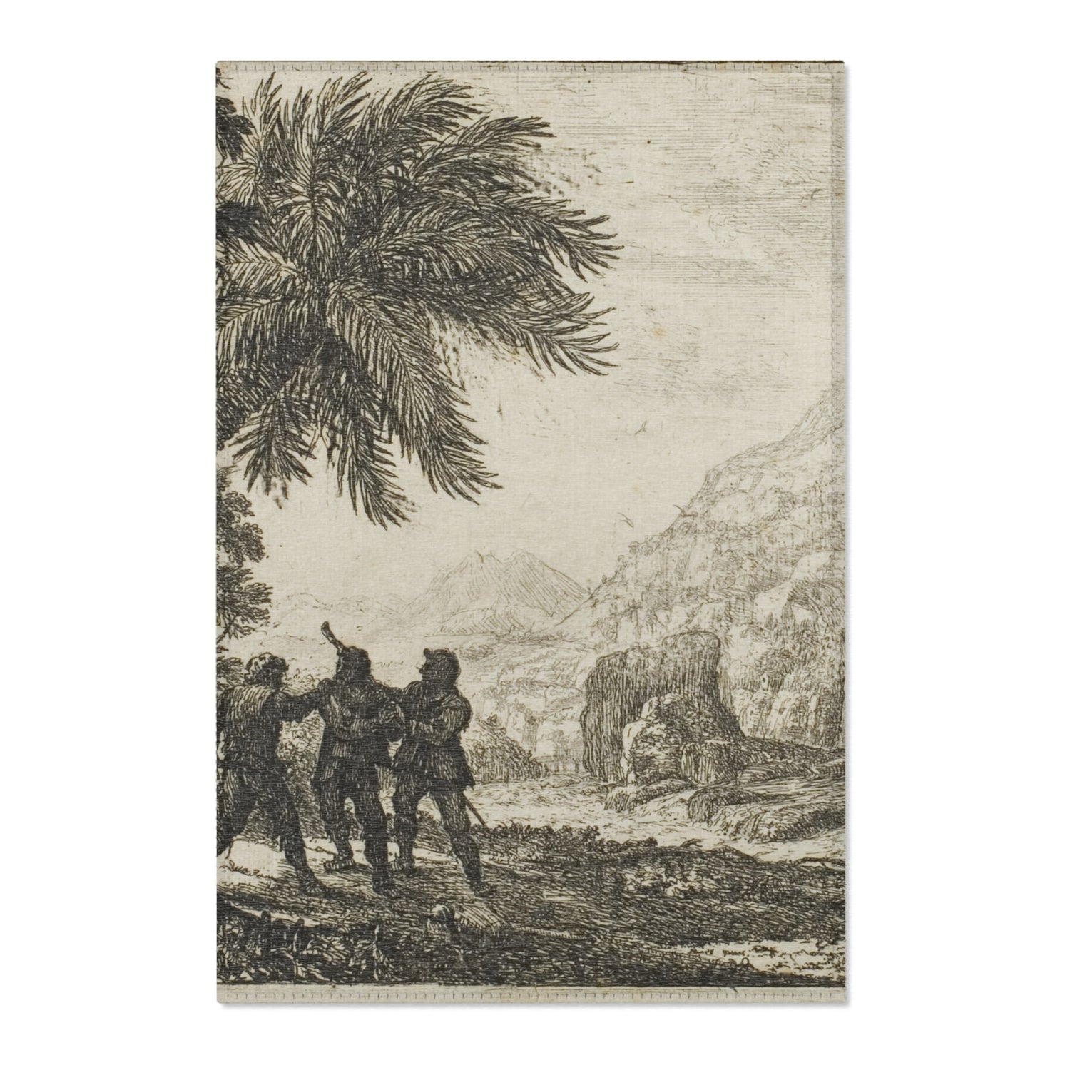 Scene of Brigands - Claude Lorrain Area Rug