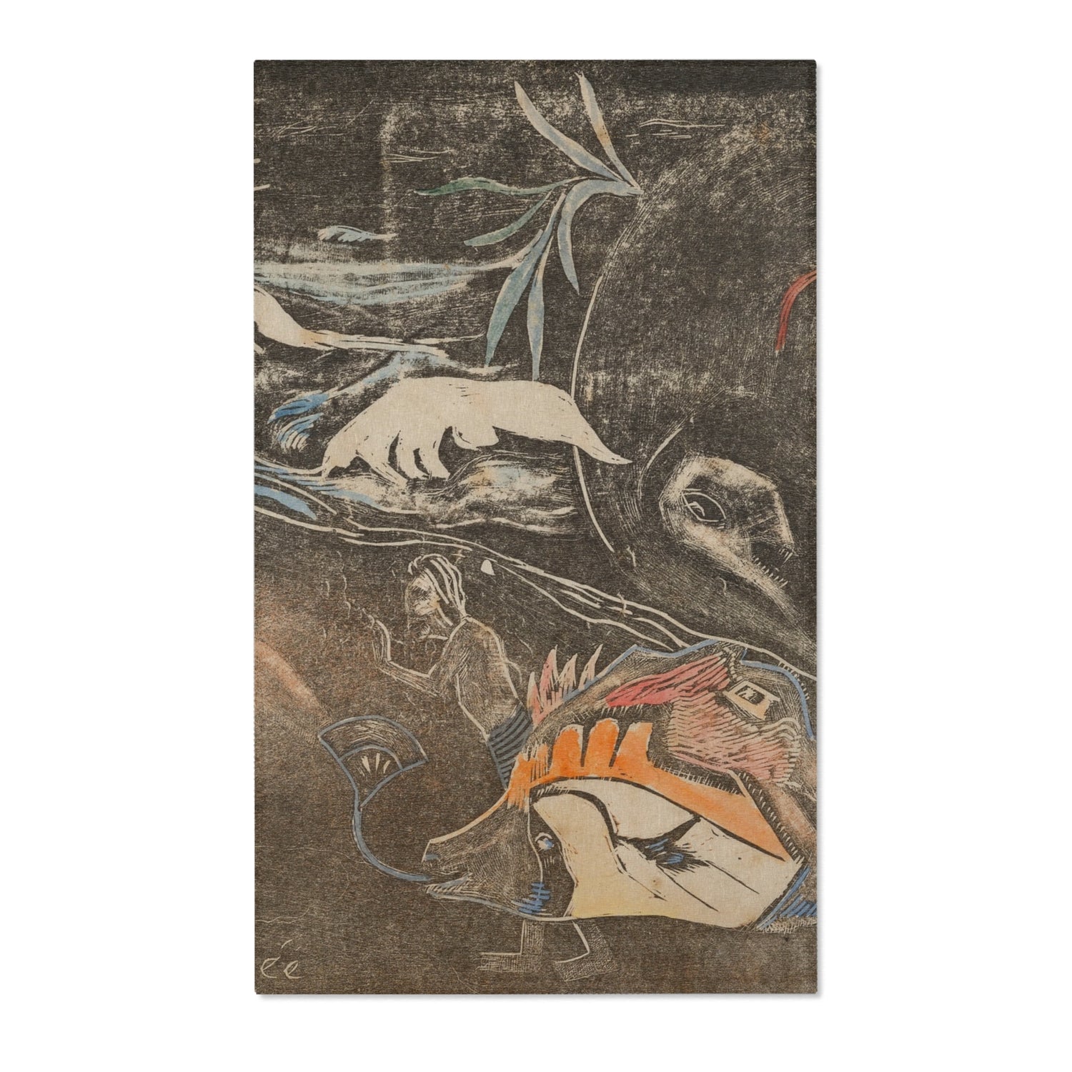 The Universe Is Being Created - Paul Gauguin Area Rug
