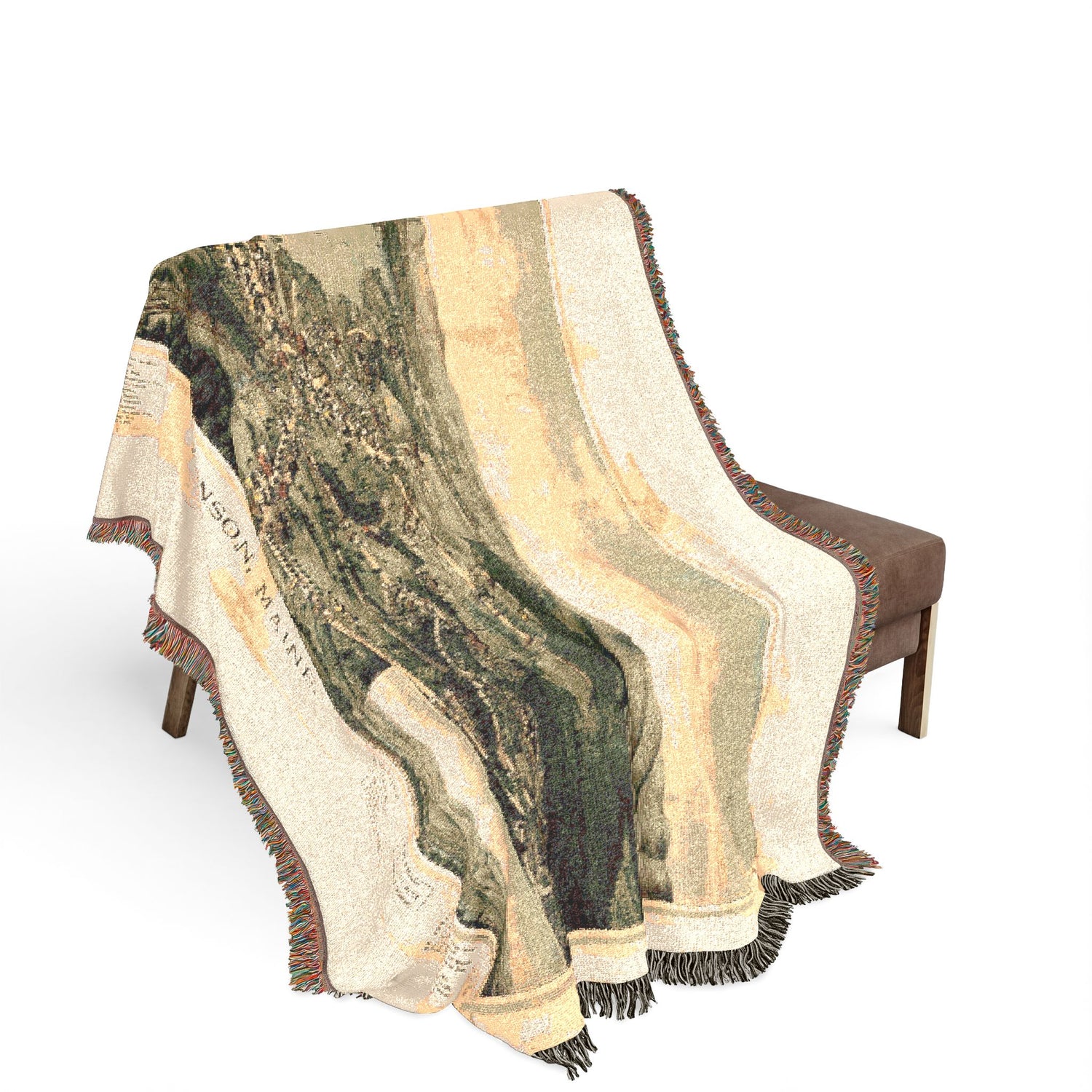 Monson, Maine Woven Throw Blanket