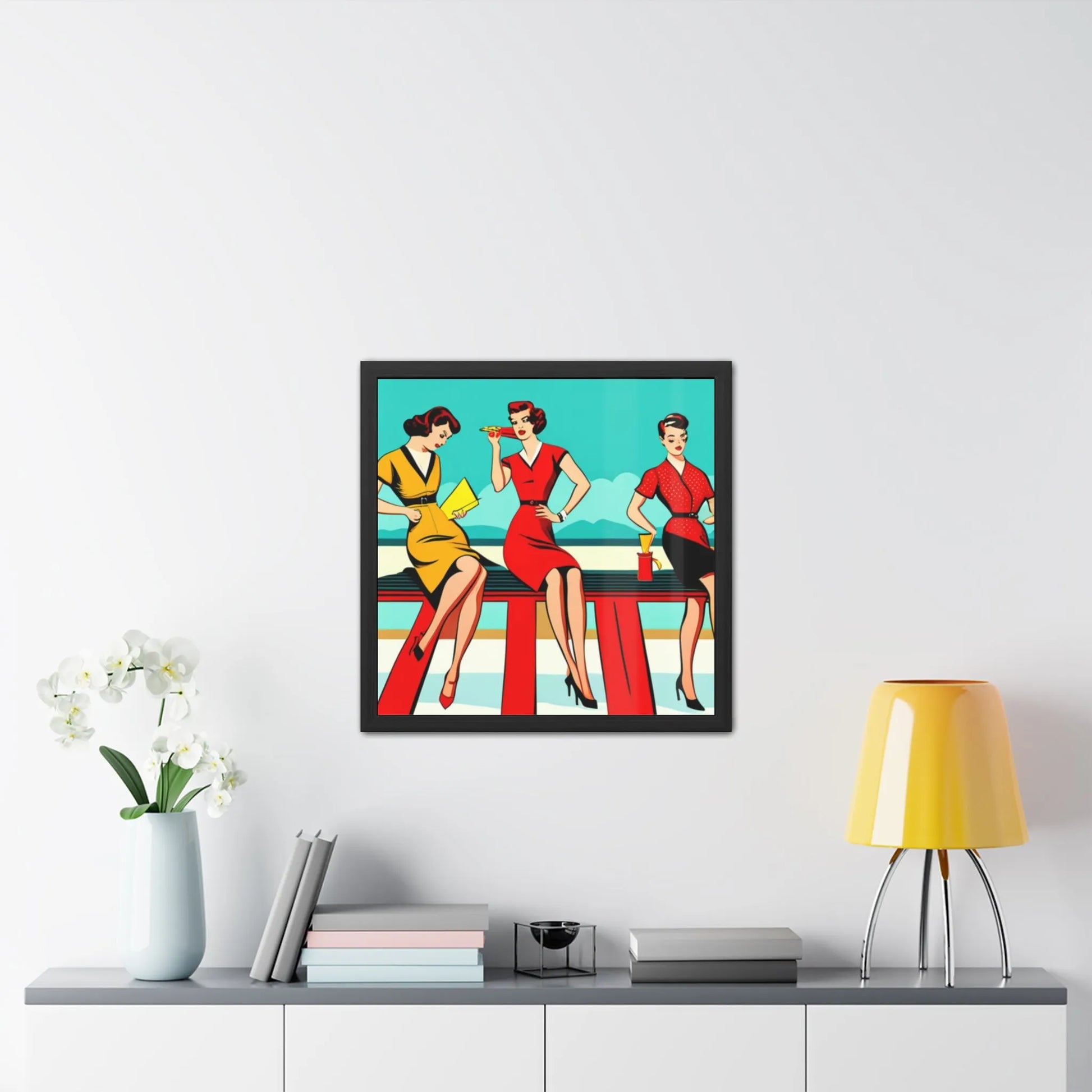 Seaside Nostalgia Poster Wall Art