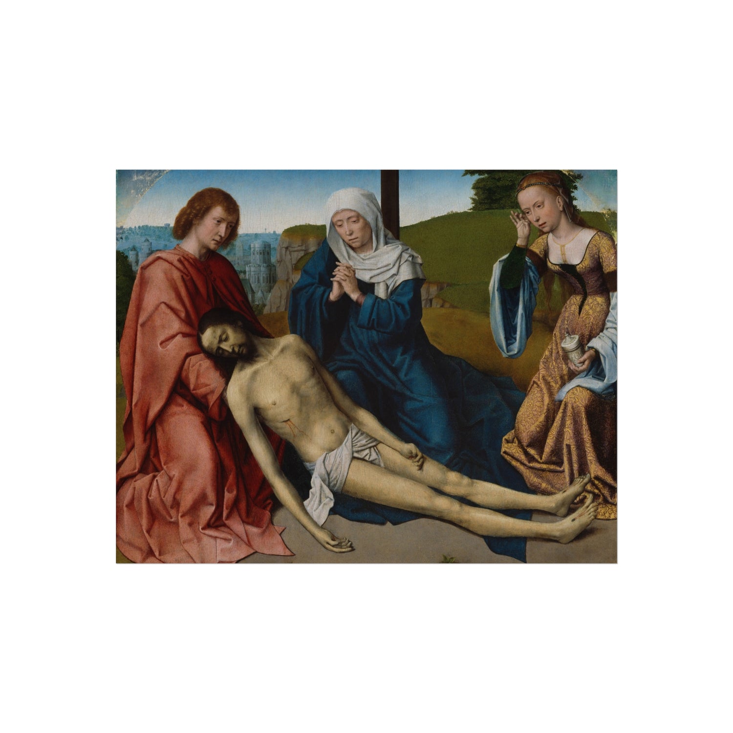 Lamentation over the Body of Christ - Gerard David Fine Art Poster