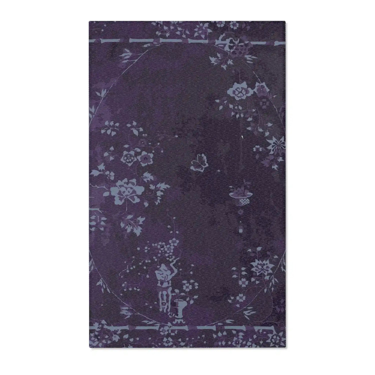 Midnight Garden Whispers Accent Rug