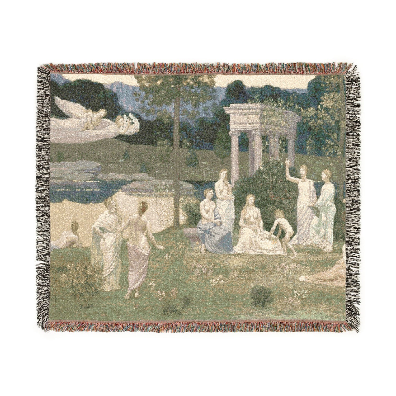 The Sacred Grove, Beloved of the Arts and the Muses - Pierre Puvis de Chavannes Tapestry Blanket