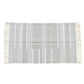 Enhance your space with understated elegance using the "Handwoven Minimalistic Gray Cotton Rug with Fringes." Its sleek gray hue exudes modern sophistication, while the fringes add a subtle yet stylish detail. Handcrafted with care, this rug brings a touch of refinement and comfort to any room in your home
