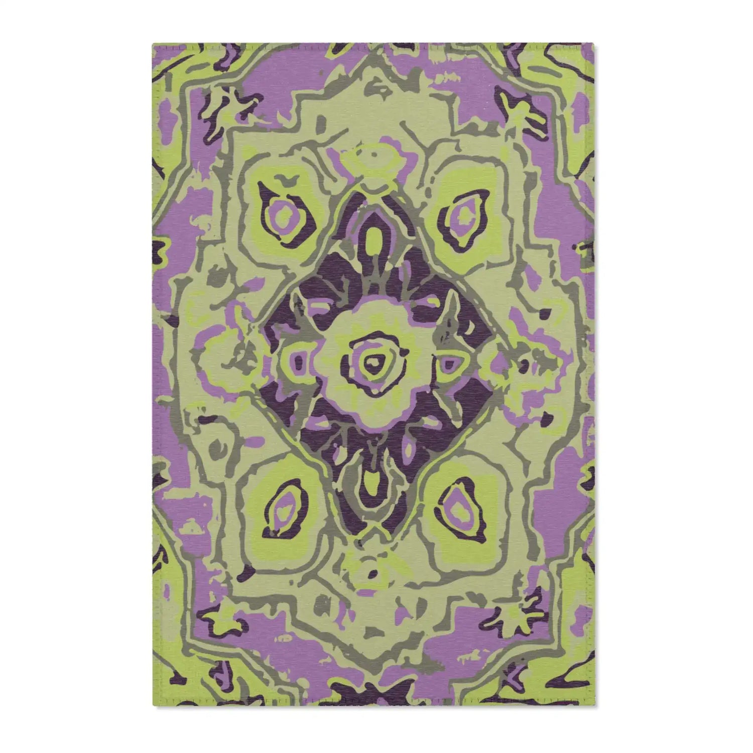 Lime Orchid Mirage Accent Rug
