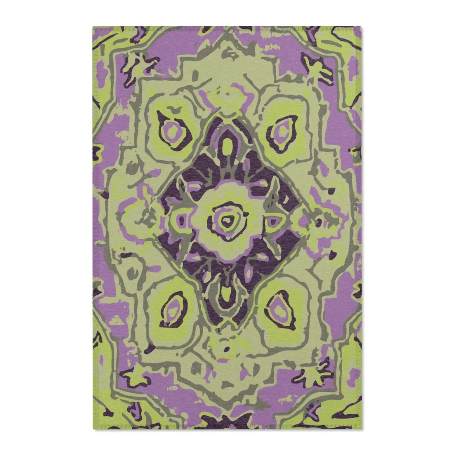 Lime Orchid Mirage Accent Rug