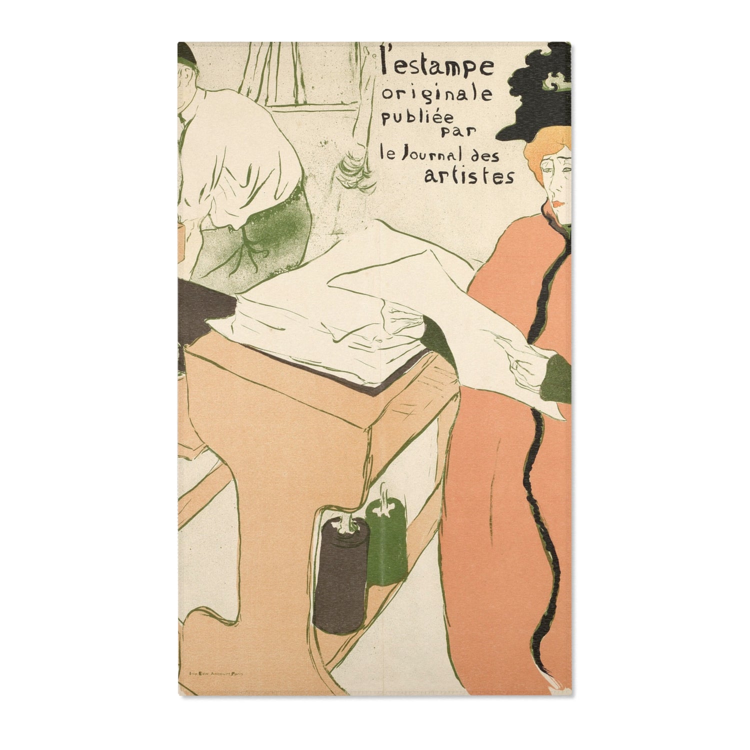 Cover for the First Album of L'Estampe Originale - Henri de Toulouse-Lautrec Area Rug