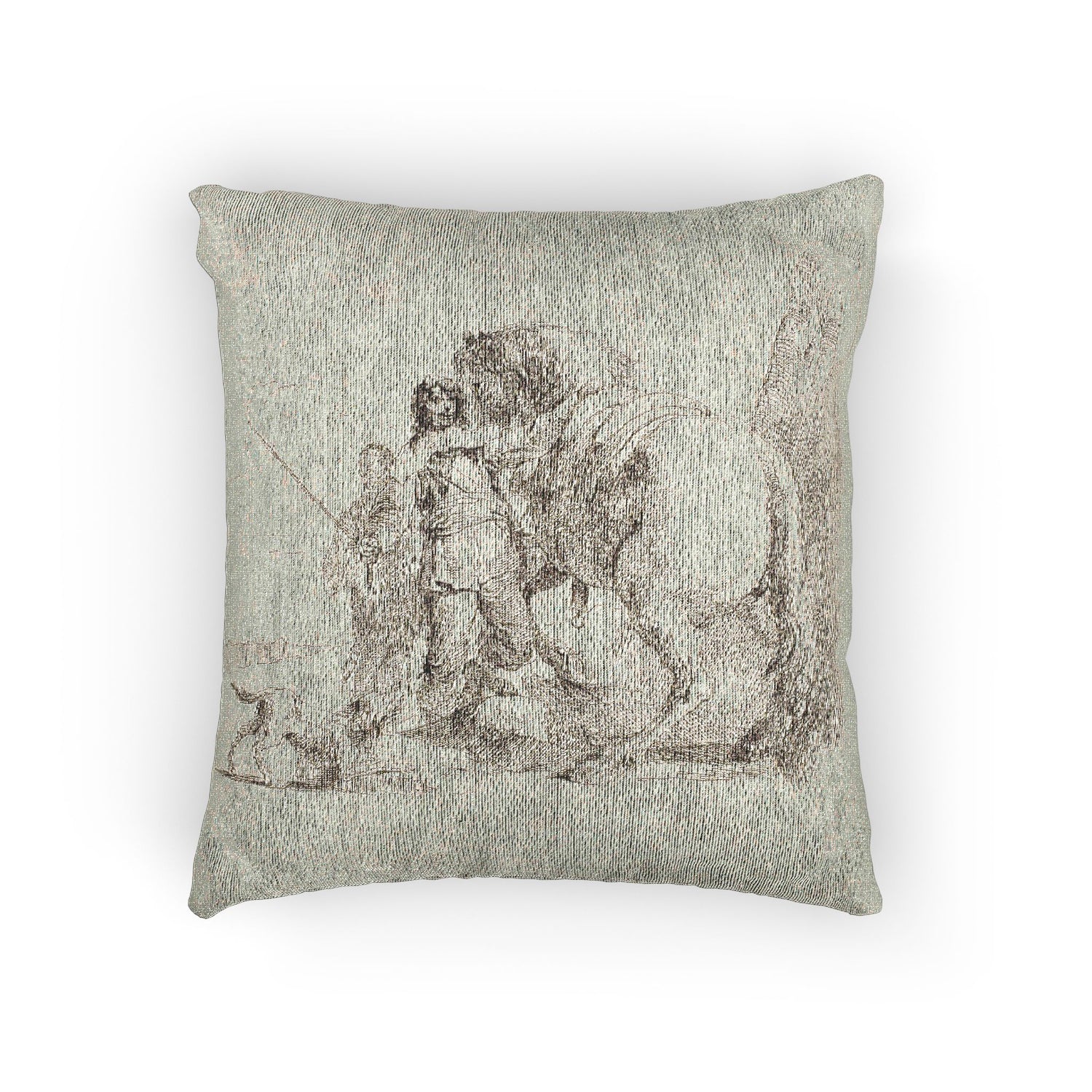 The Rider Standing by His Horse - Giovanni Battista Tiepolo Pillow