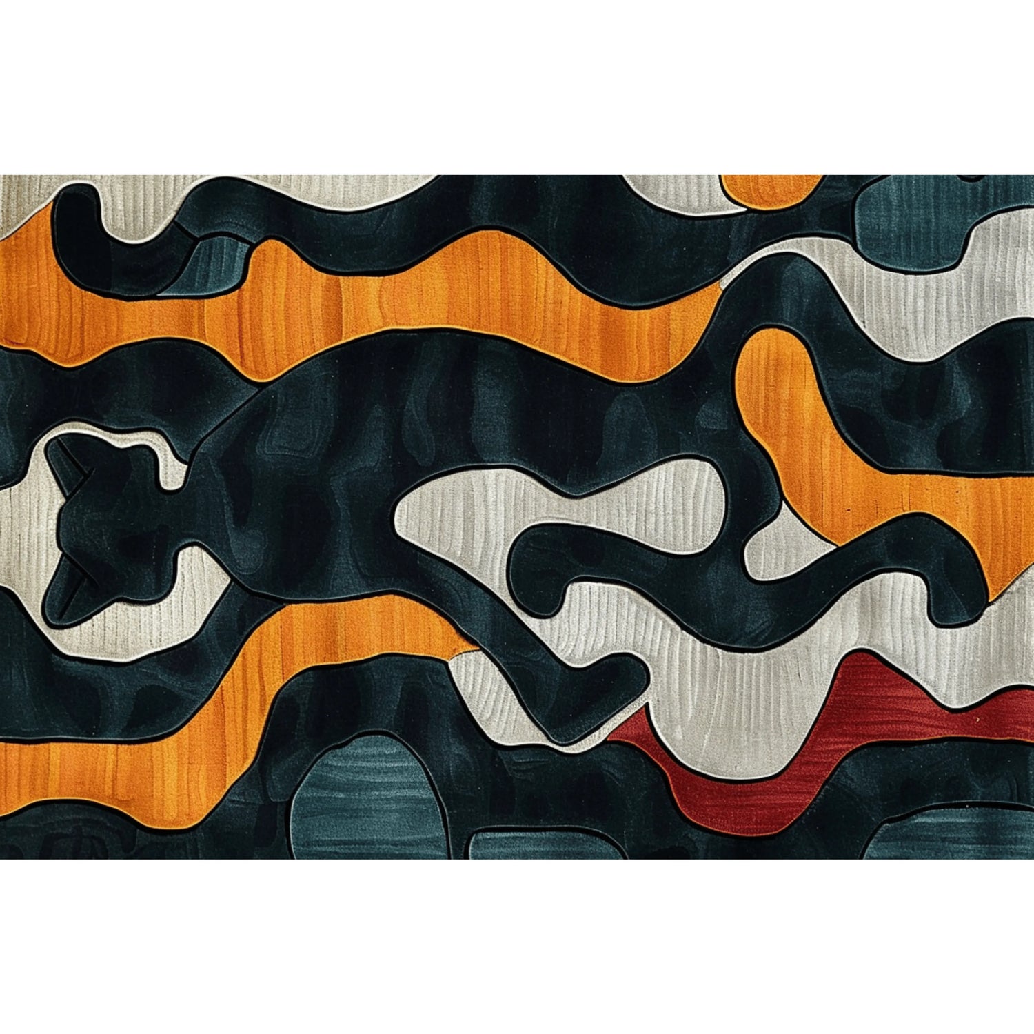 Abstract Whisker Hand Tufted Rug