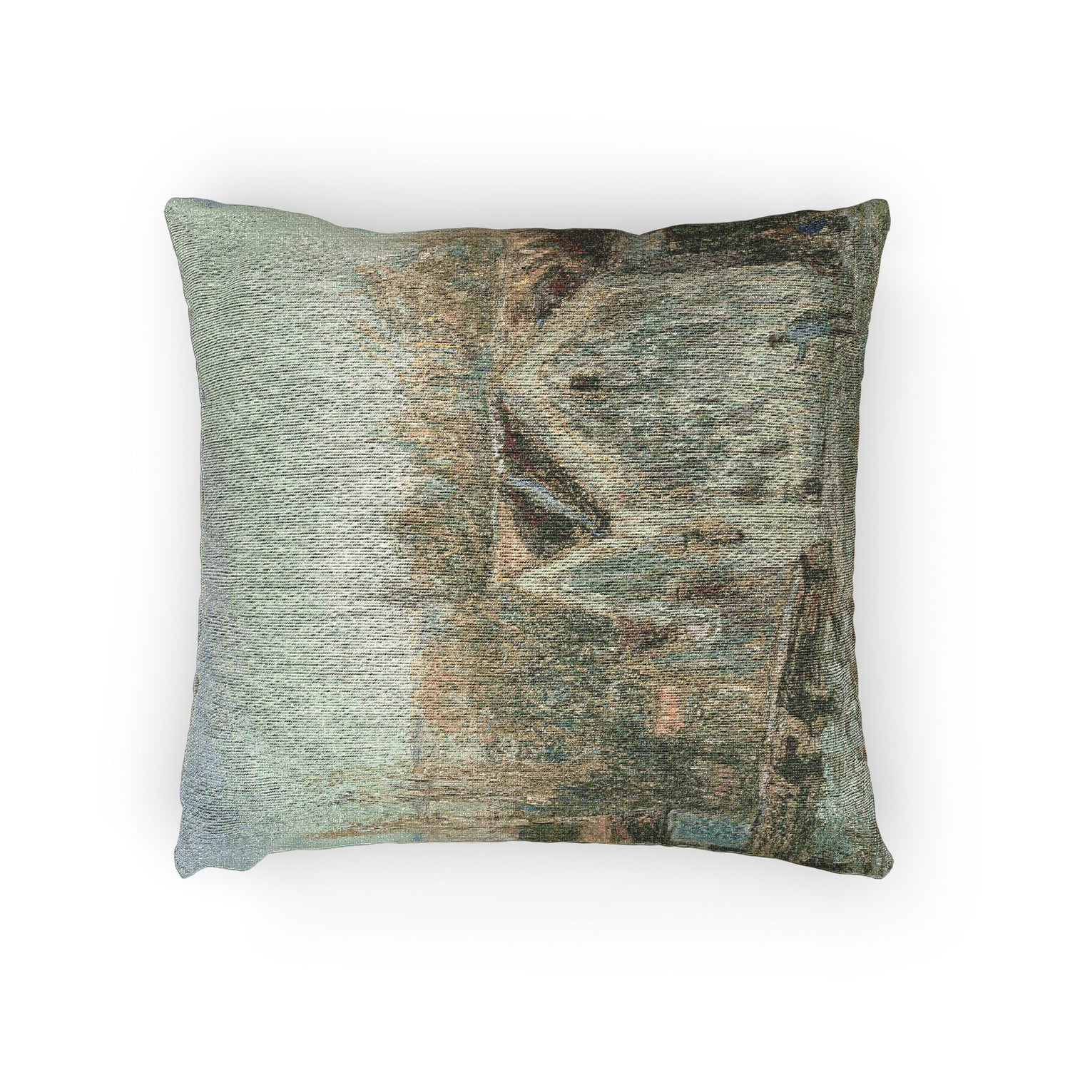 Alfred Sisley - A Corner of Moret-sur-Loing | Woven Pillow