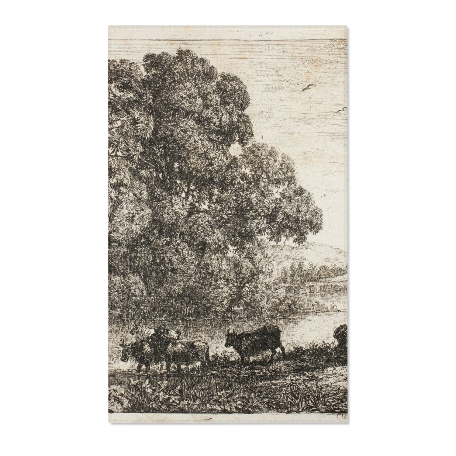 The Cowherd - Claude Lorrain Area Rug