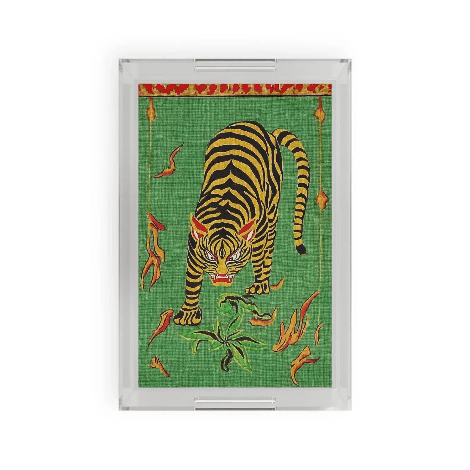 Fierce Tiger Tapestry Serving Tray