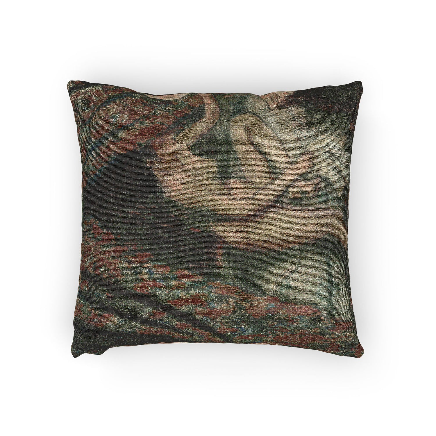 Hilaire Germain Edgar Degas - Retiring | Woven Pillow