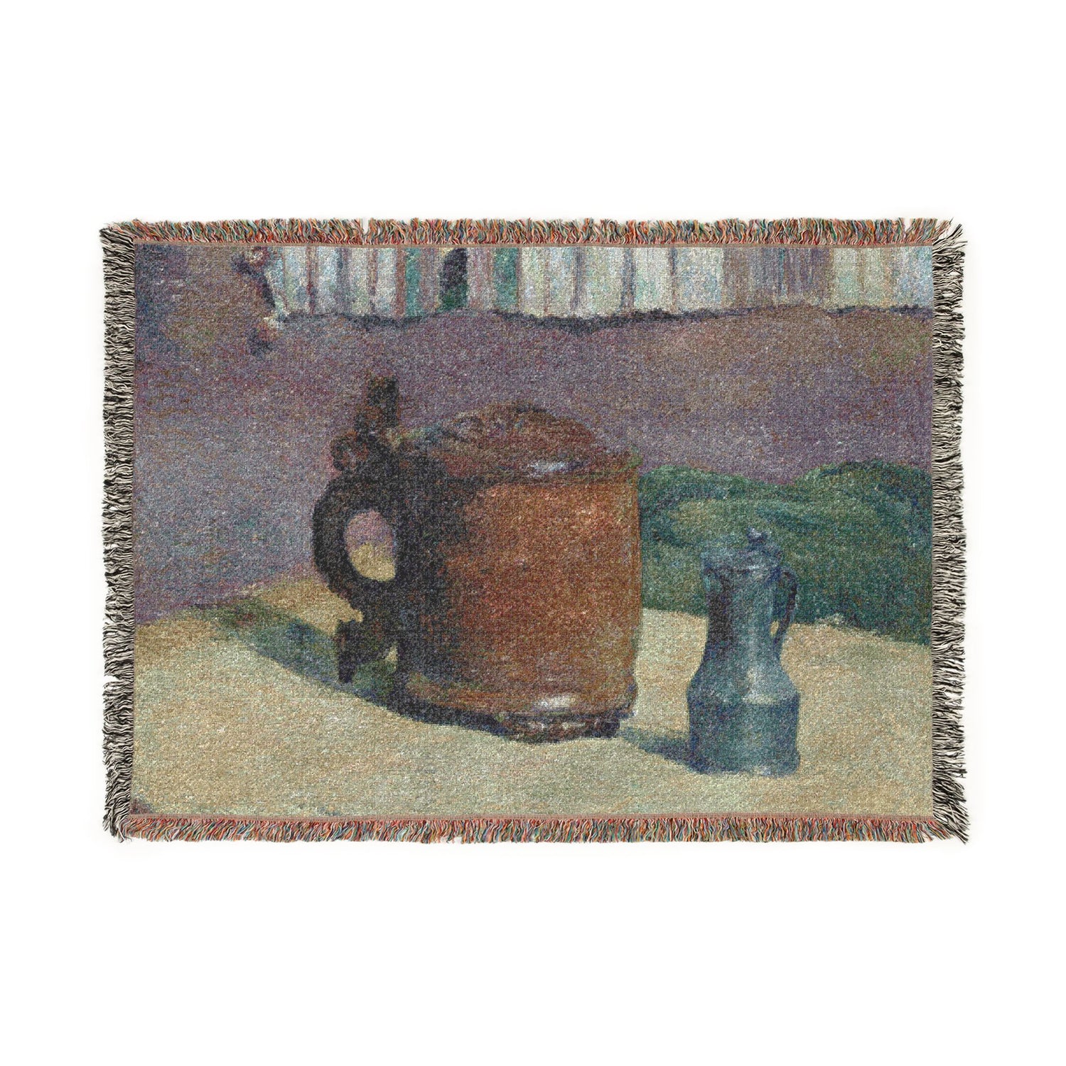 Still Life Wood Tankard and Metal Pitcher - Paul Gauguin Tapestry Blanket