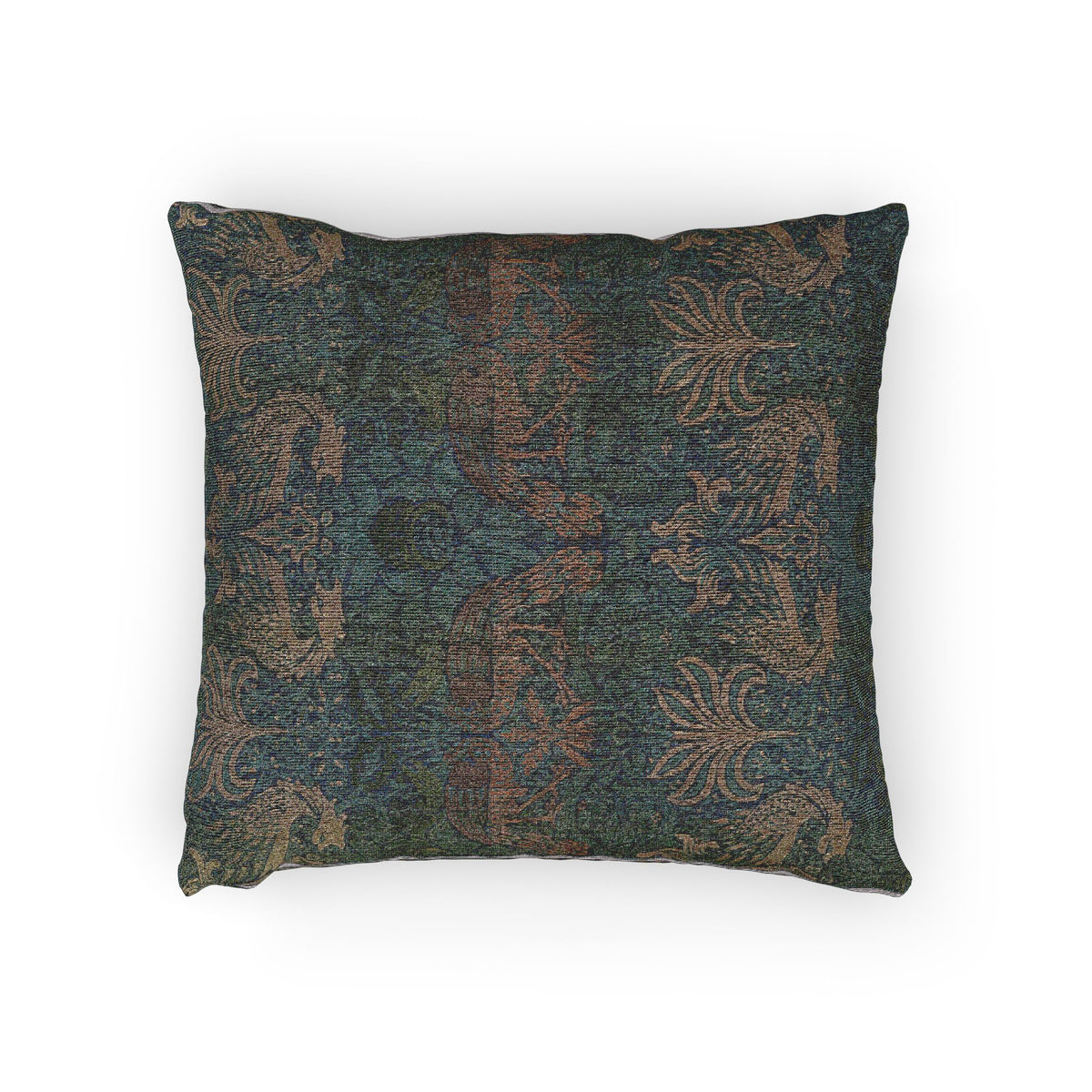 Almohada de Pavo Real y Dragón