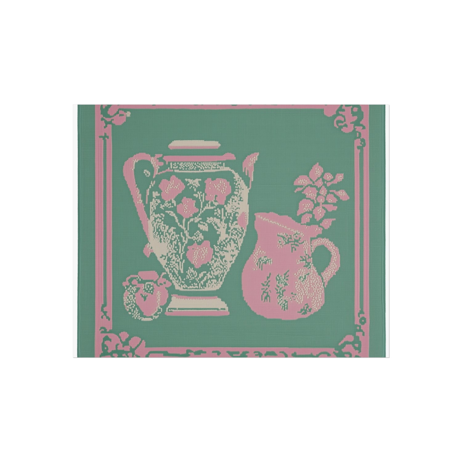 Vintage Floral Pitchers Fine Art Poster