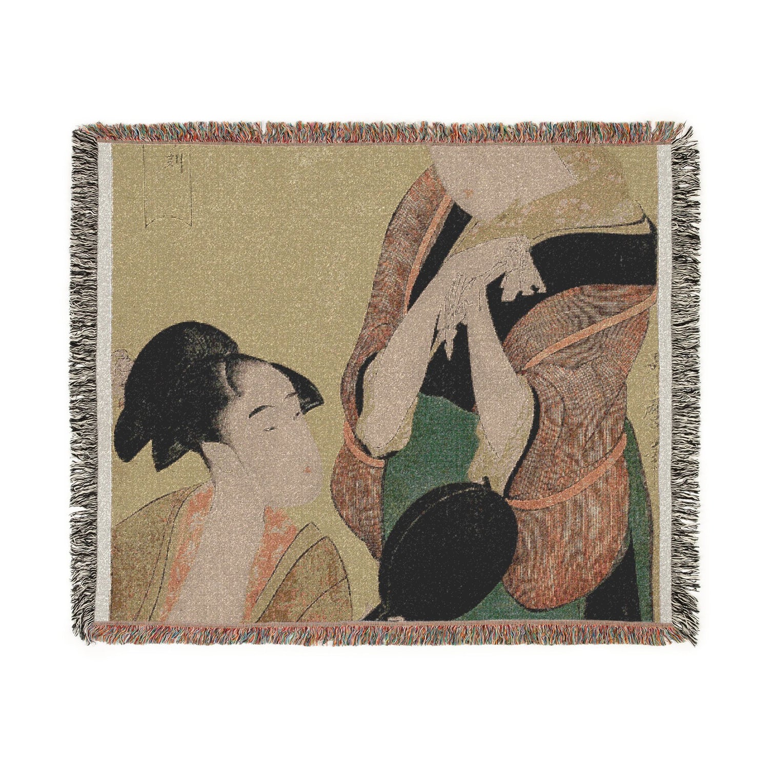 The Hour of the Snake - Kitagawa Utamaro Tapestry Blanket