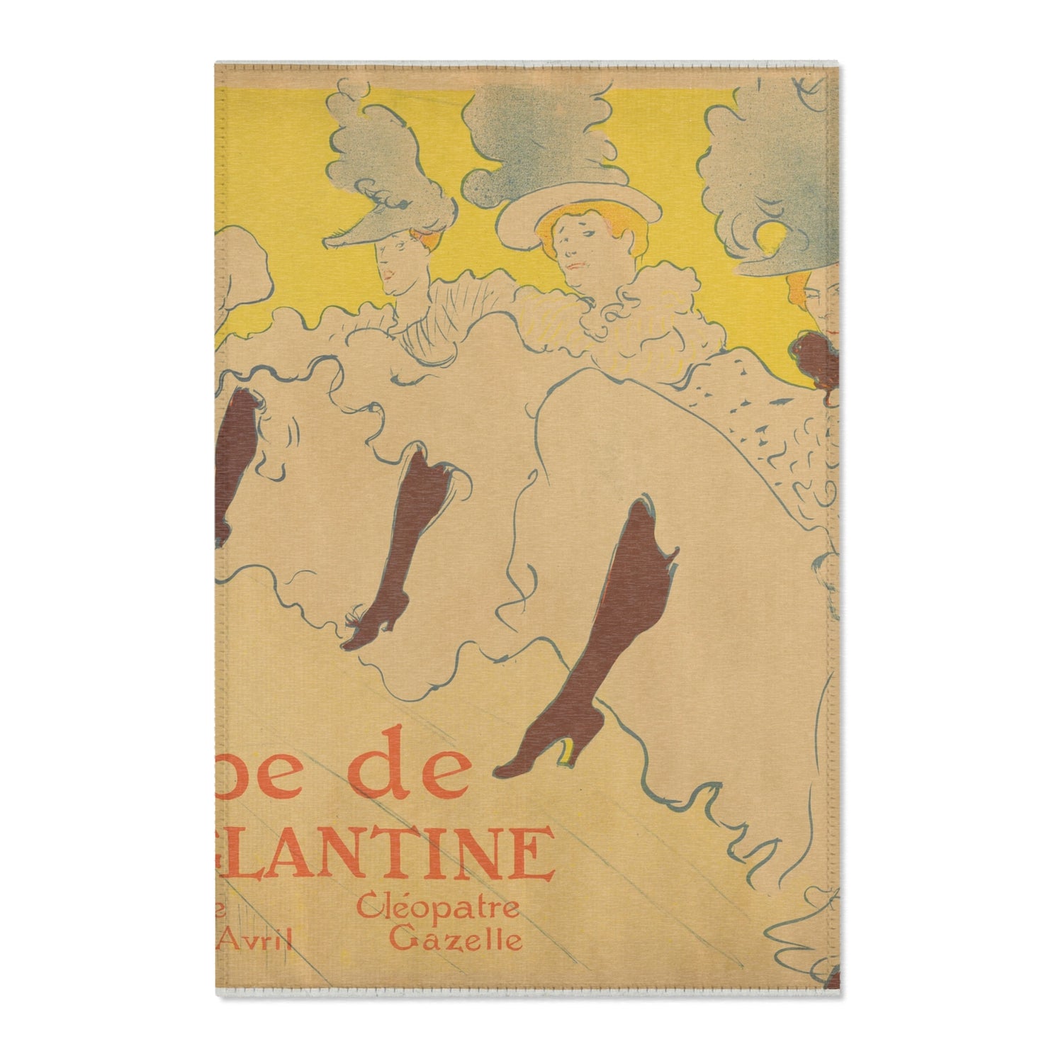 Mademoiselle Eglantine's Troupe - Henri de Toulouse-Lautrec Area Rug