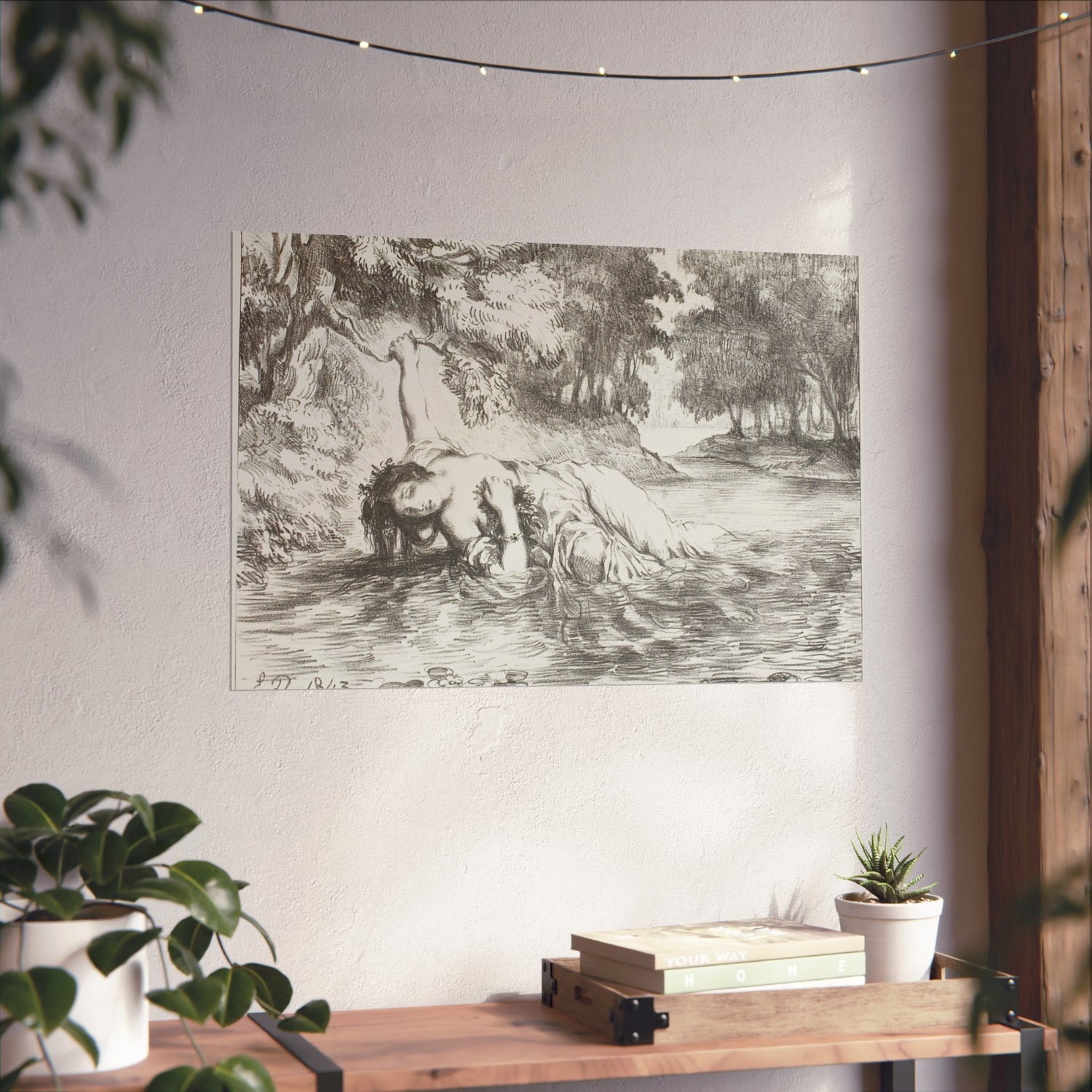 Ophelia's Death - Eugène Delacroix Fine Art Poster