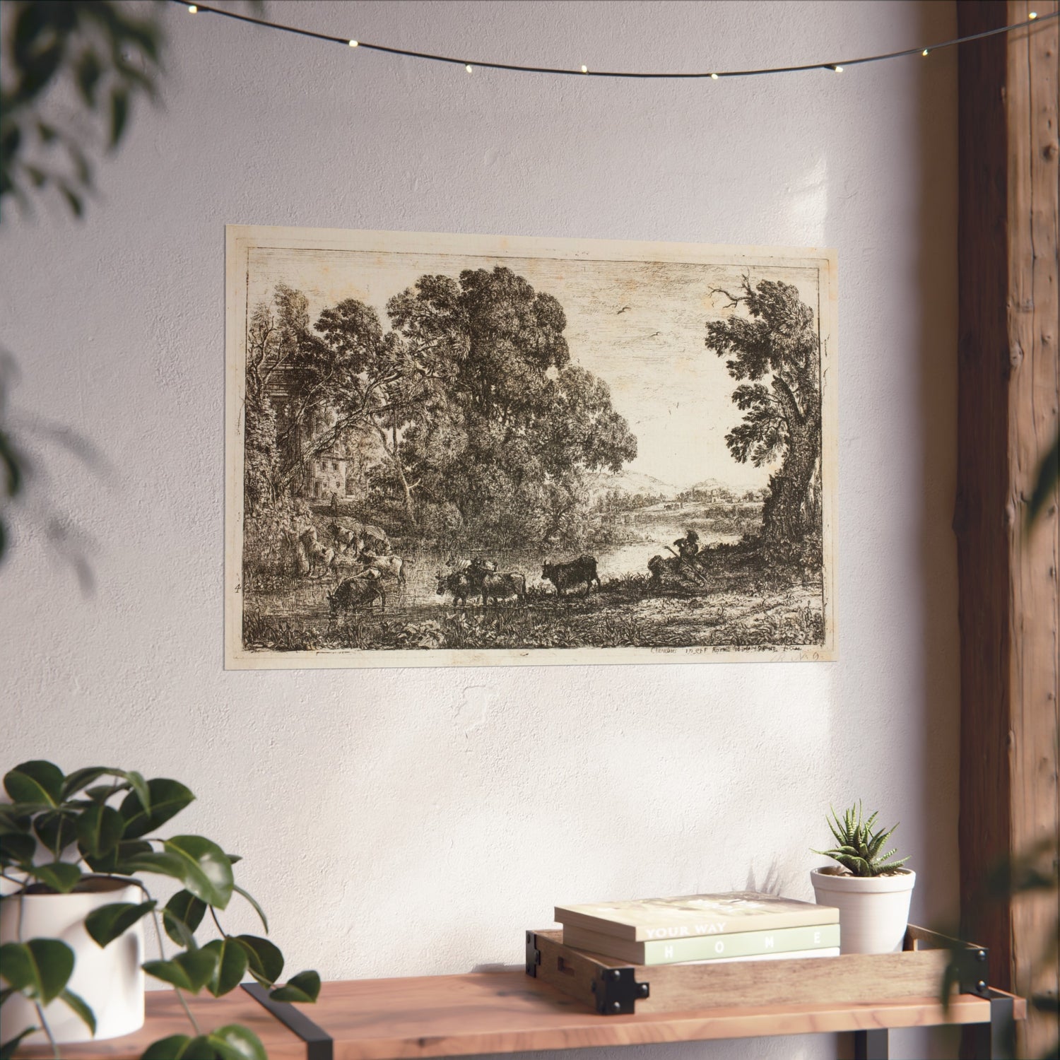 The Cowherd - Claude Lorrain Fine Art Poster