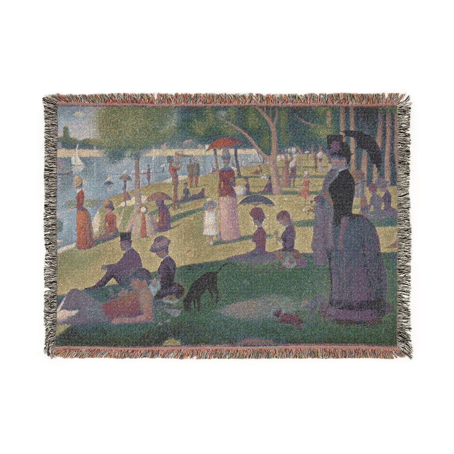 A Sunday on La Grande Jatte - Georges Seurat Tapestry Blanket