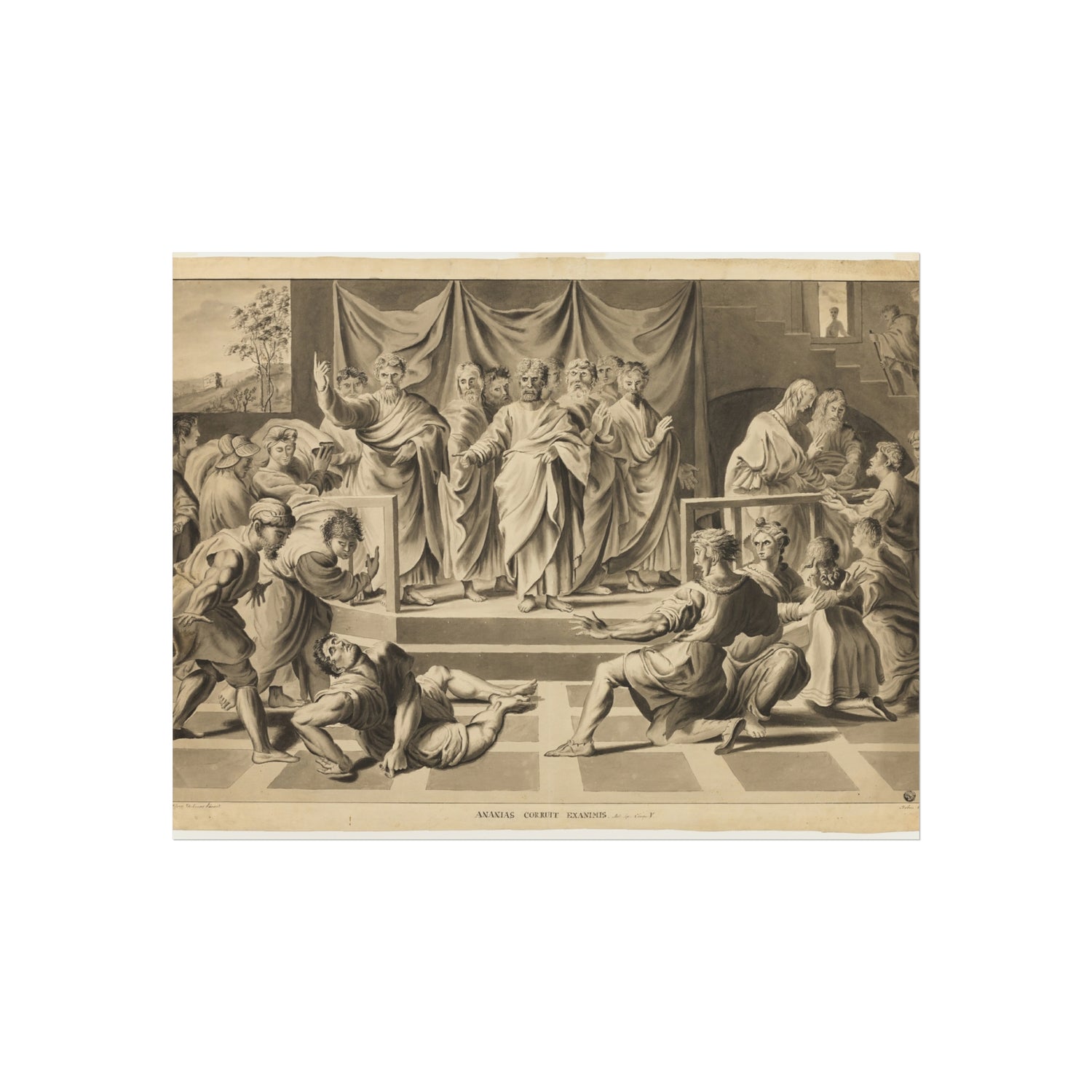 Death of Ananias - John Constable Fine Art Poster