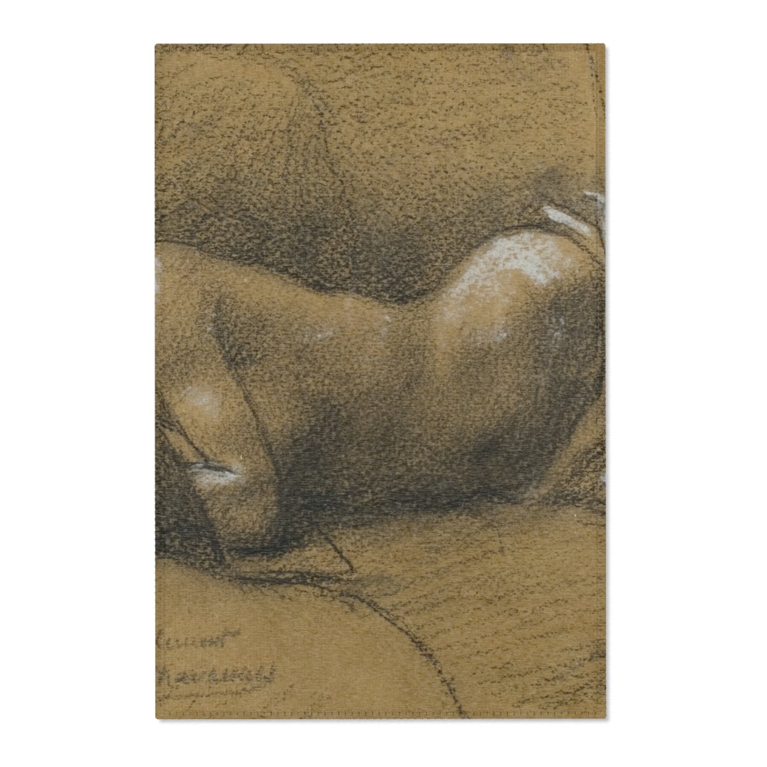 Study of a Sleeping Woman - Pierre Puvis de Chavannes Area Rug