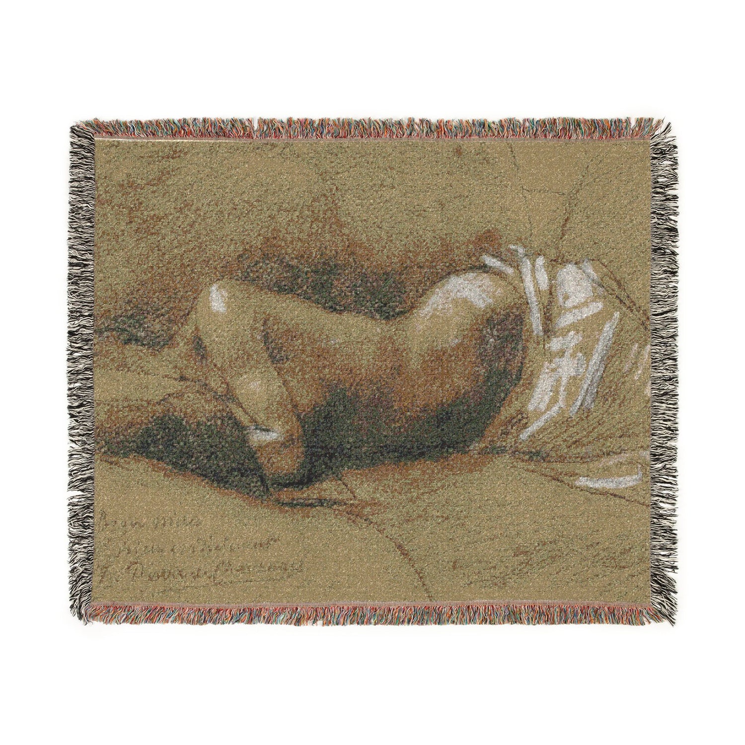 Study of a Sleeping Woman - Pierre Puvis de Chavannes Tapestry Blanket