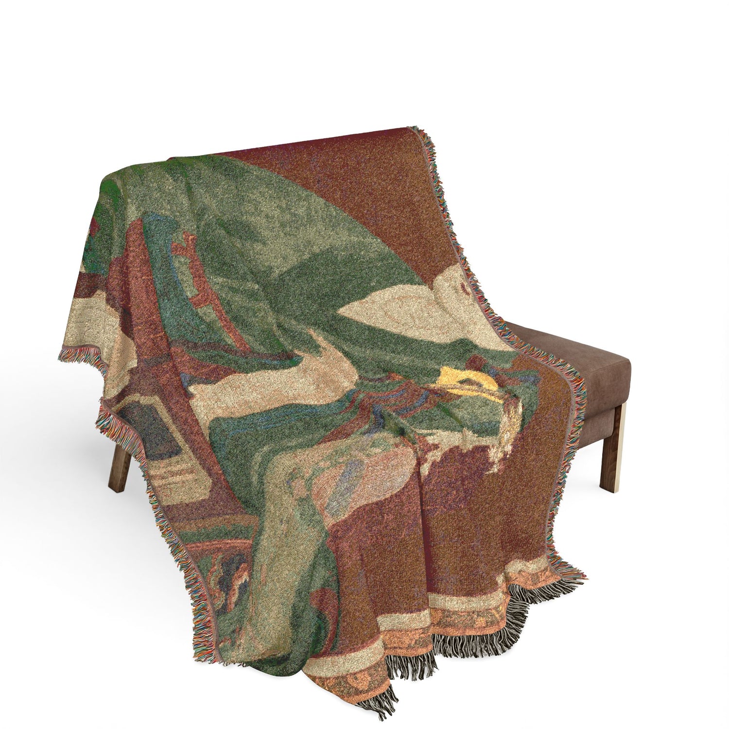 Portrait of the Great Master Yeongwoldang Eungjin Woven Throw Blanket