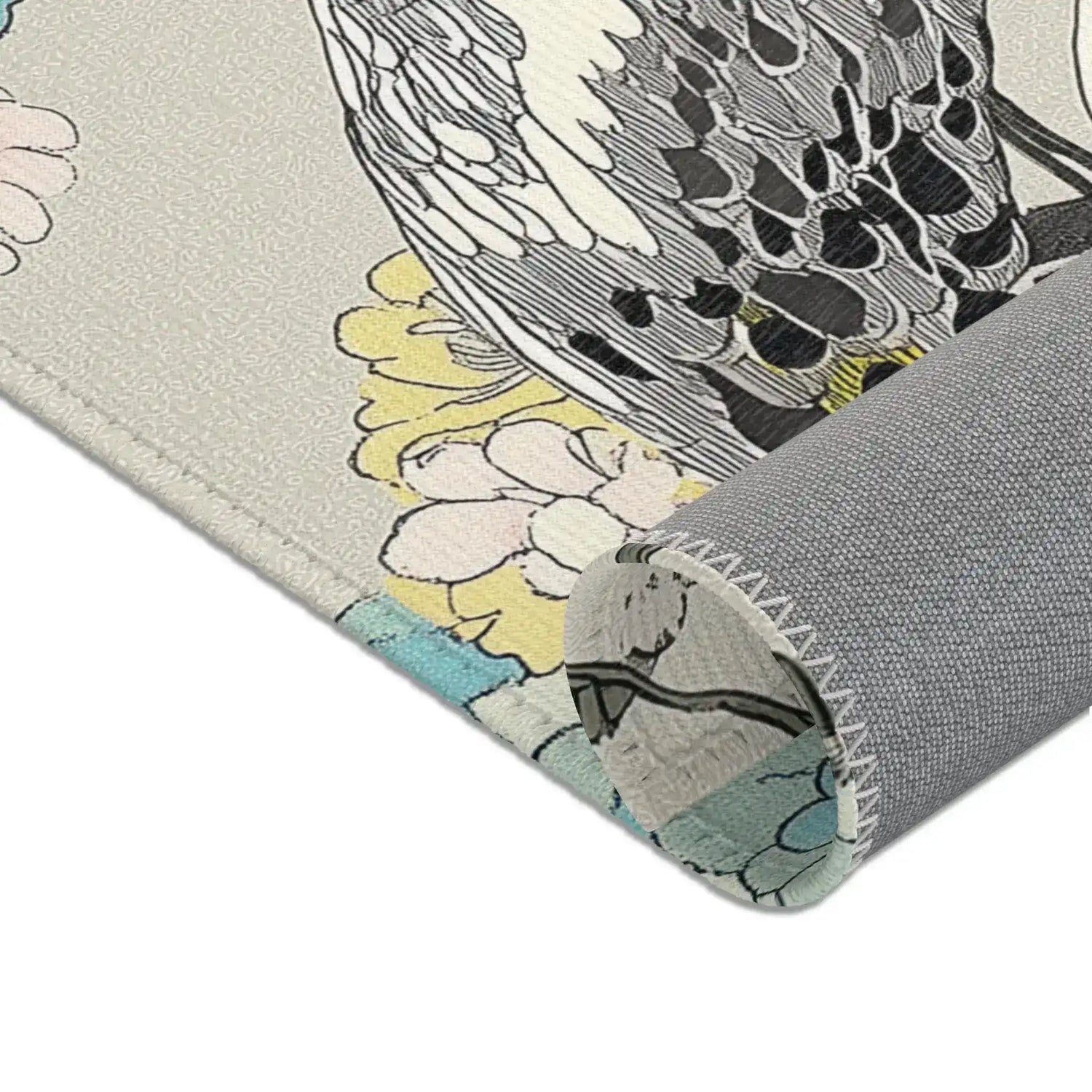 Peacock Garden – Elegant Floral Accent Rug