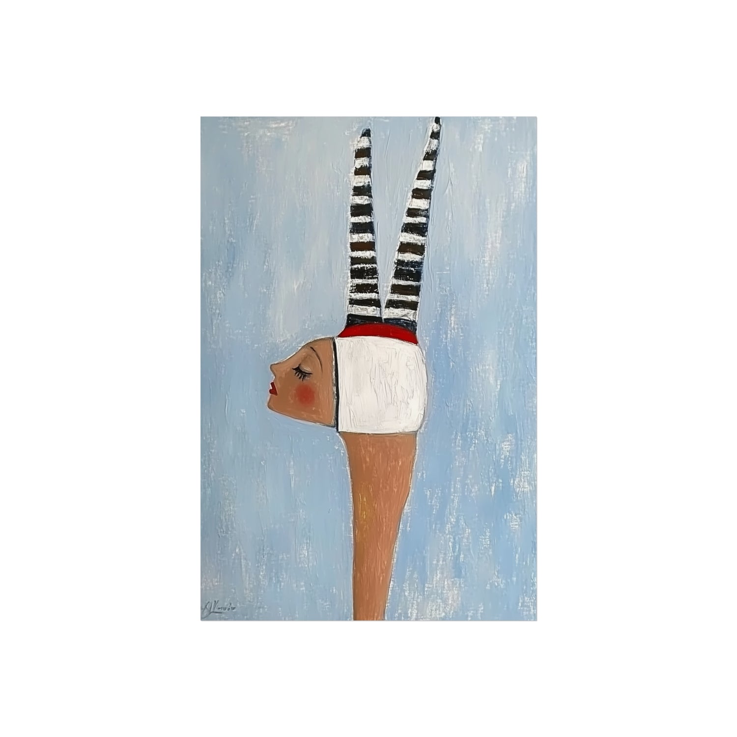 Whimsical Stripes Fine Art Poster